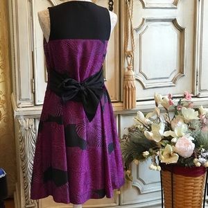 SILK DRESS BY NORDSTROM CLASSIQUES ENTIER ABSTRACT PRINT XS NWOT PERFECT COND.